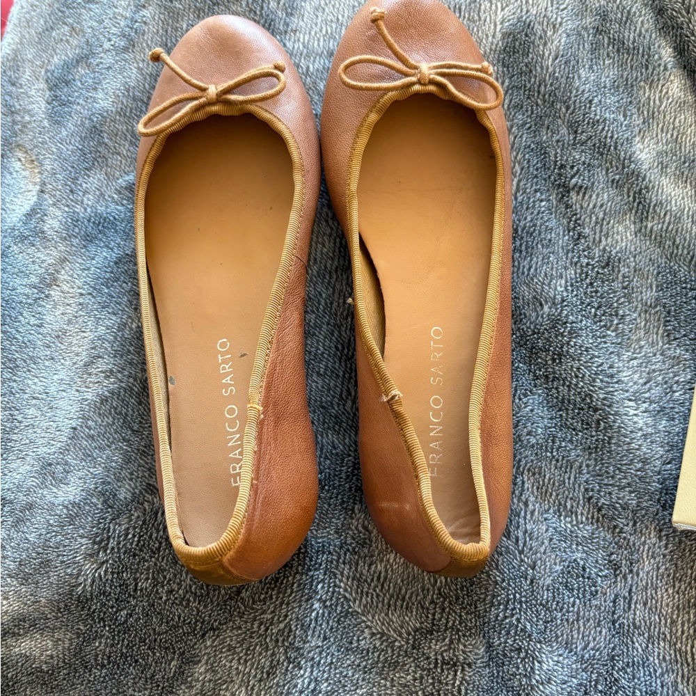 Franco Sarto Women's Brown Leather Flats